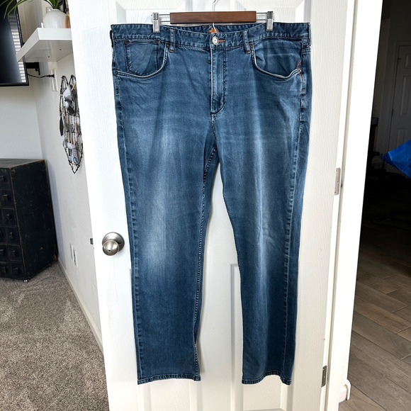 tommy bahama authentic jeans mens 42x32 relaxed straight fit stretch denim - Picture 3 of 8